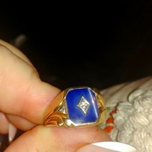 Vintage Men's 10K Diamond Ring